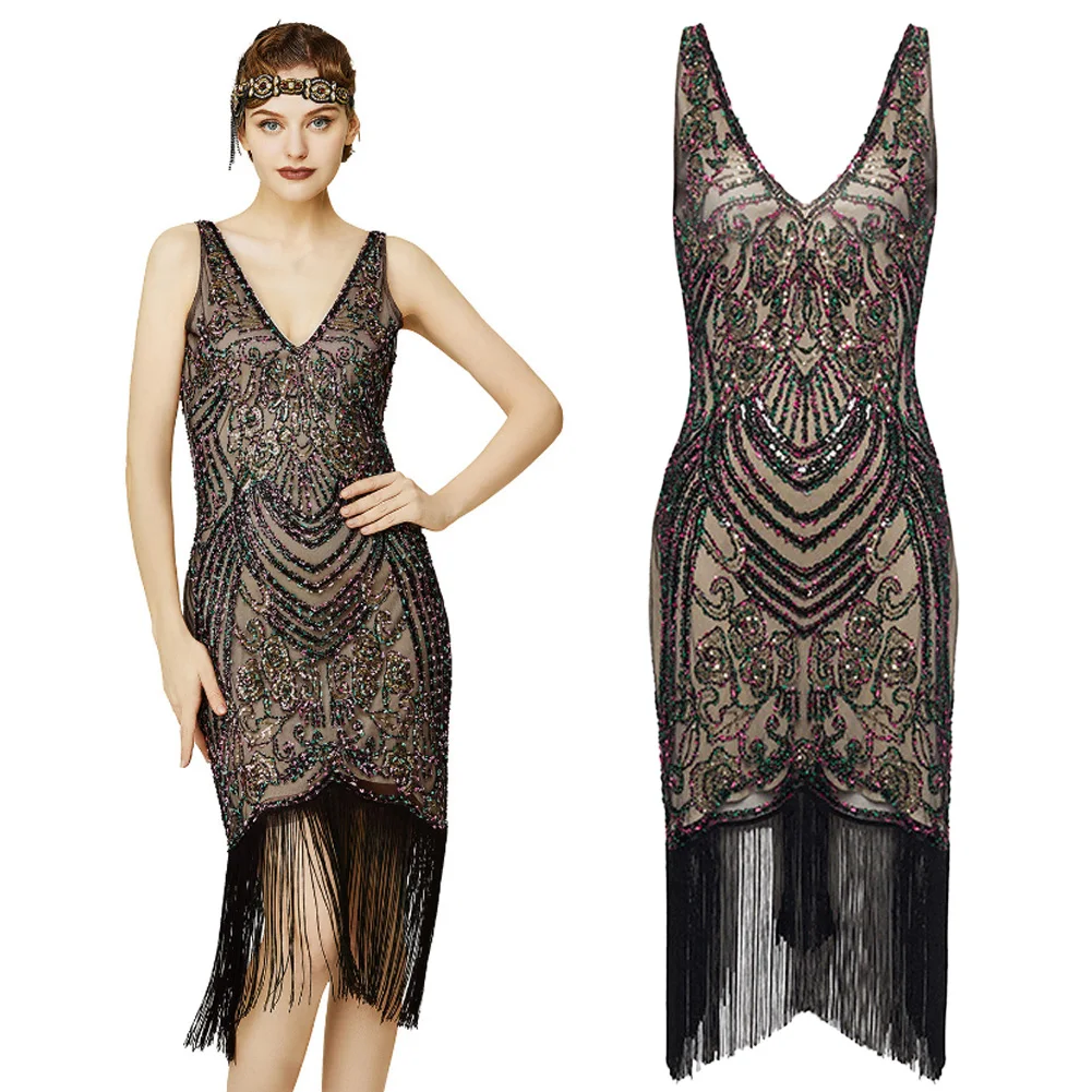 1920s Lady Cosplay Fantasy Sequin Fringed Gatsby Dress Clothing Historic Stage Costume Disguise Adult Women Party Outfits
1920s Lady Cosplay Fantasy Sequin Fringed Gatsby Dress Clothing Historic Stage Costume Disguise Adult Women Party Outfits