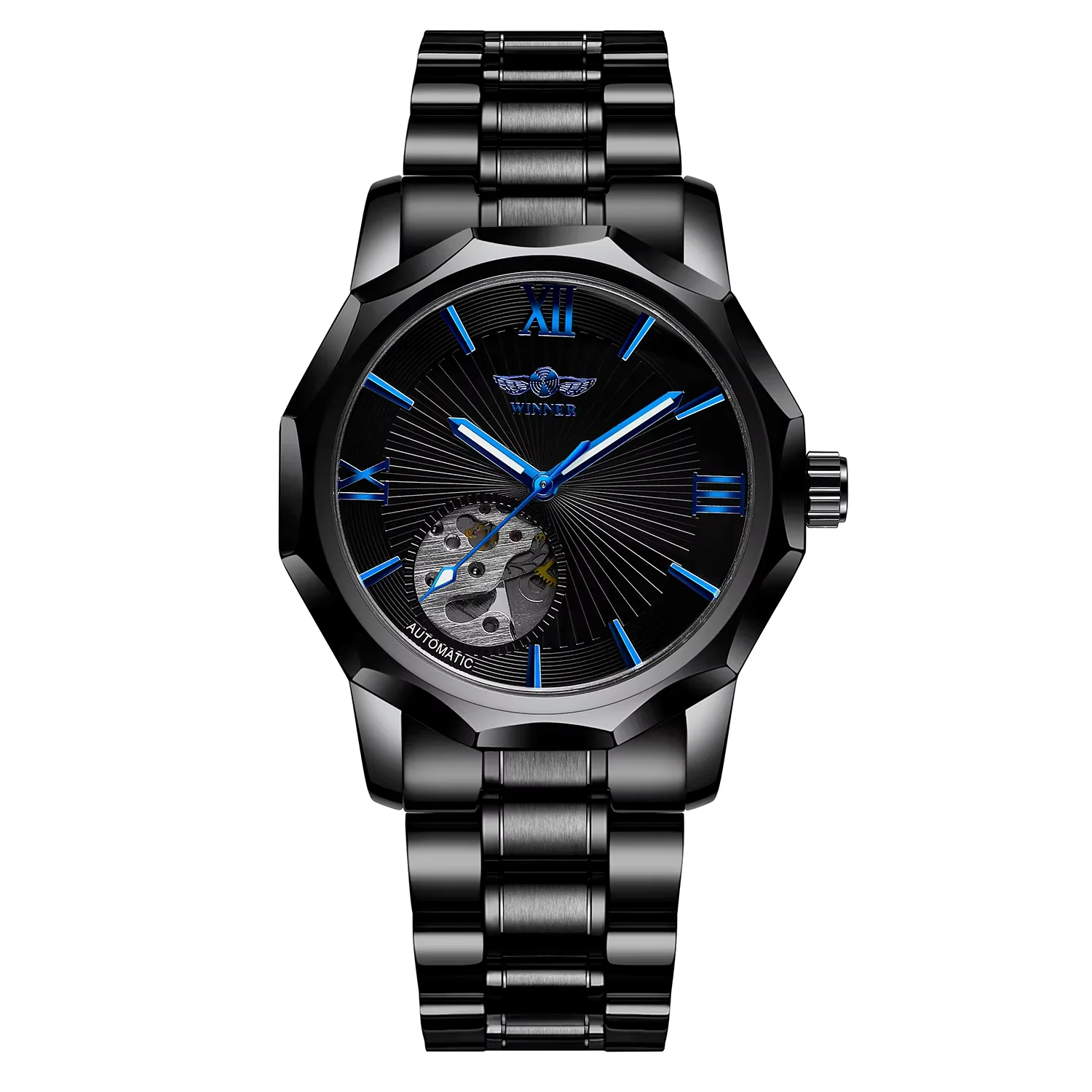 winner Simple wind hollowed-out nail scale mechanical Watch Irregular round White Men's Watch Steel Belt belt Watch
winner Simple wind hollowed-out nail scale mechanical Watch Irregular round White Men's Watch Steel Belt belt Watch
