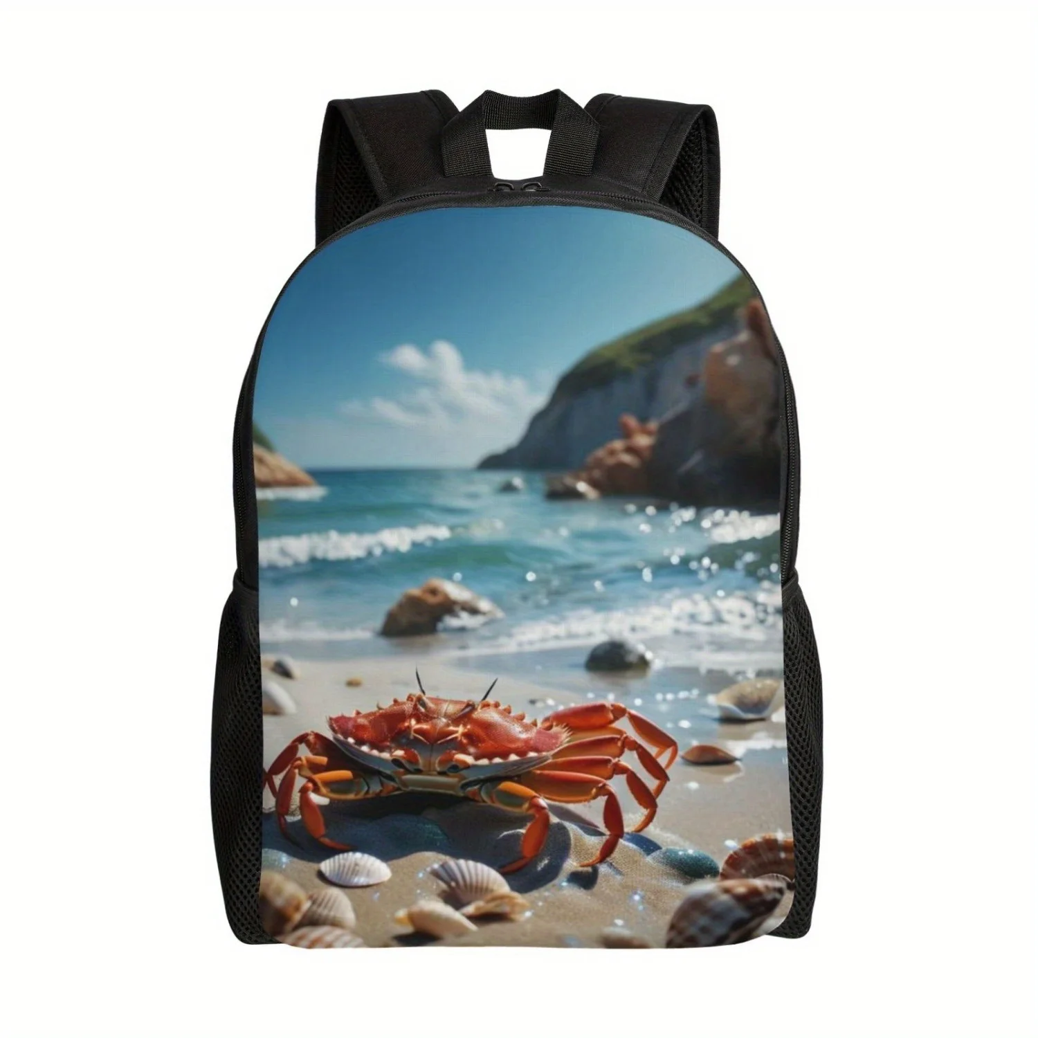 1 Piece Crab Beach Scene Polyester Backpack - Lightweight Laptop Tablet Travel Backpack with Adjustable Shoulder Strap
1 Piece Crab Beach Scene Polyester Backpack - Lightweight Laptop Tablet Travel Backpack with Adjustable Shoulder Strap