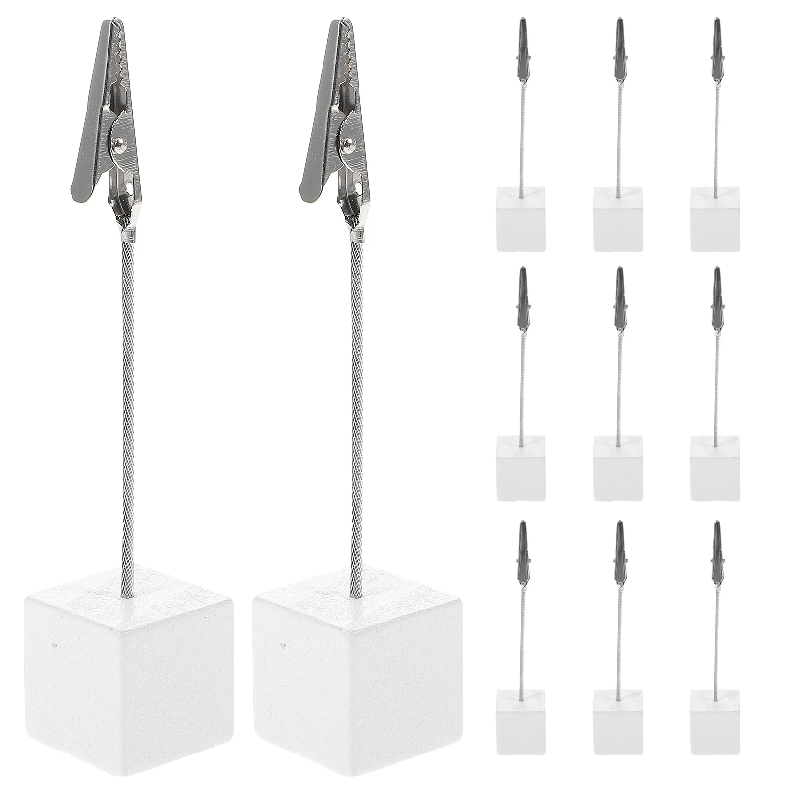 BESTOMZ 10pcs Cube Base Memo Photo Holder Paper Note Clip Note Holder (White) Memo holder Photo clip Paper clip
BESTOMZ 10pcs Cube Base Memo Photo Holder Paper Note Clip Note Holder (White) Memo holder Photo clip Paper clip