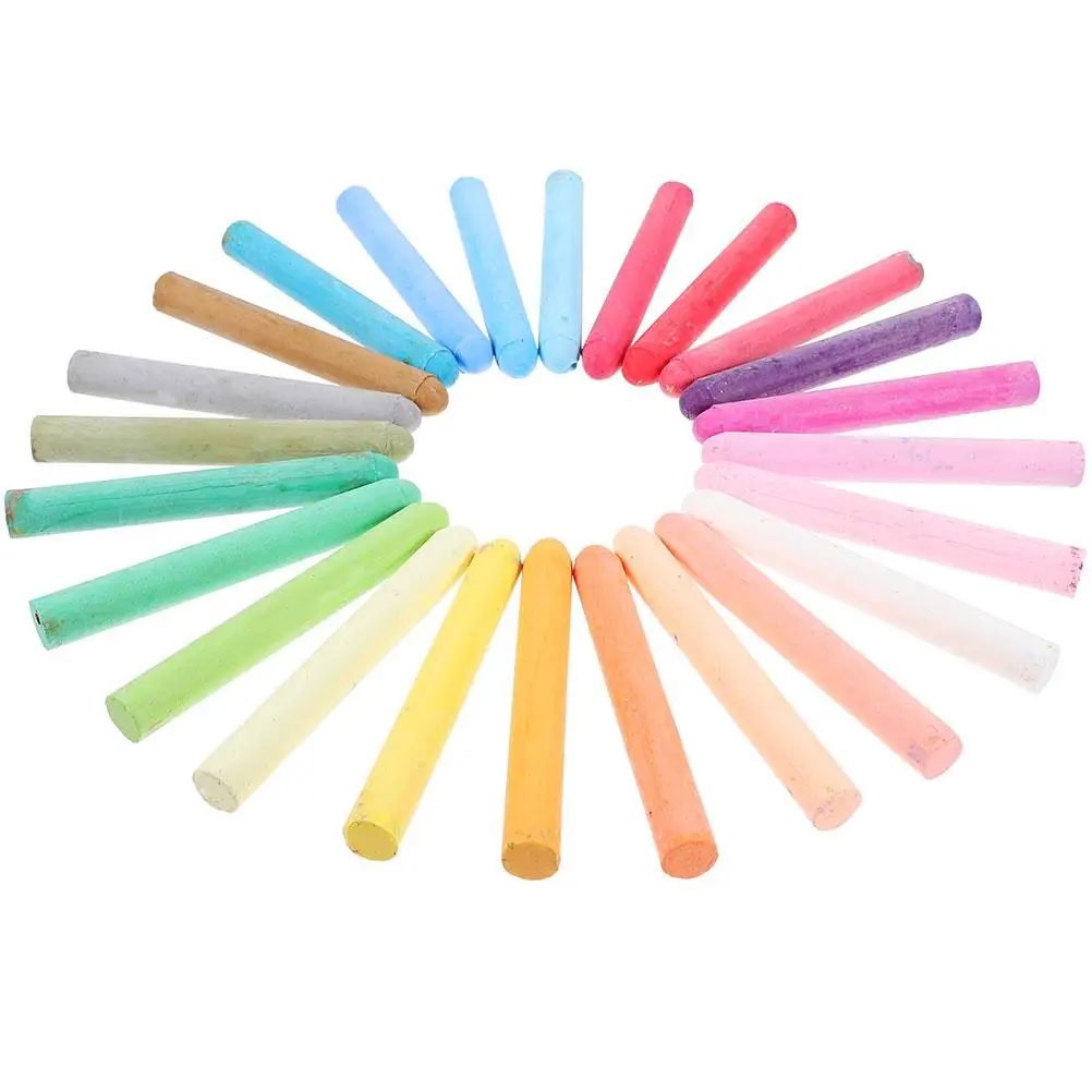 48 Pcs Colored Chalk Bright Colors Washable Dustless Smooth Writing School Supplies Kids Blackboard Drawing Painting Toys
48 Pcs Colored Chalk Bright Colors Washable Dustless Smooth Writing School Supplies Kids Blackboard Drawing Painting Toys