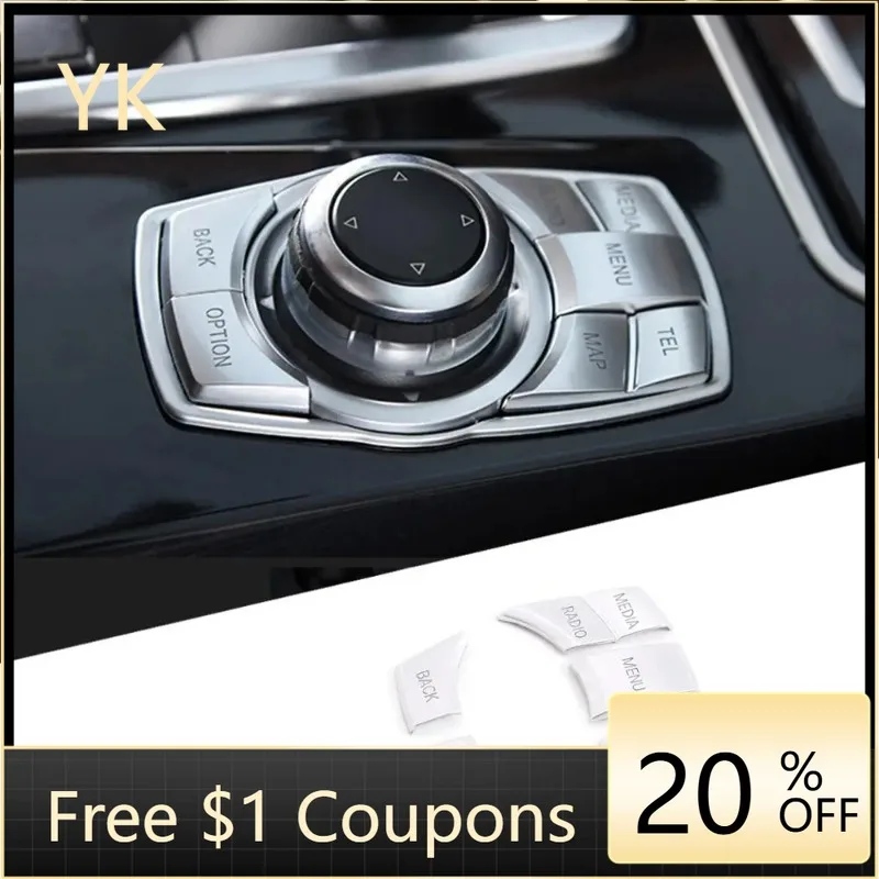 For BMW 5 Series F10 2011-2017 ABS Silver Car Multimedia Panel Button Cover Trim Sticker Interior Car Accessories 
For BMW 5 Series F10 2011-2017 ABS Silver Car Multimedia Panel Button Cover Trim Sticker Interior Car Accessories