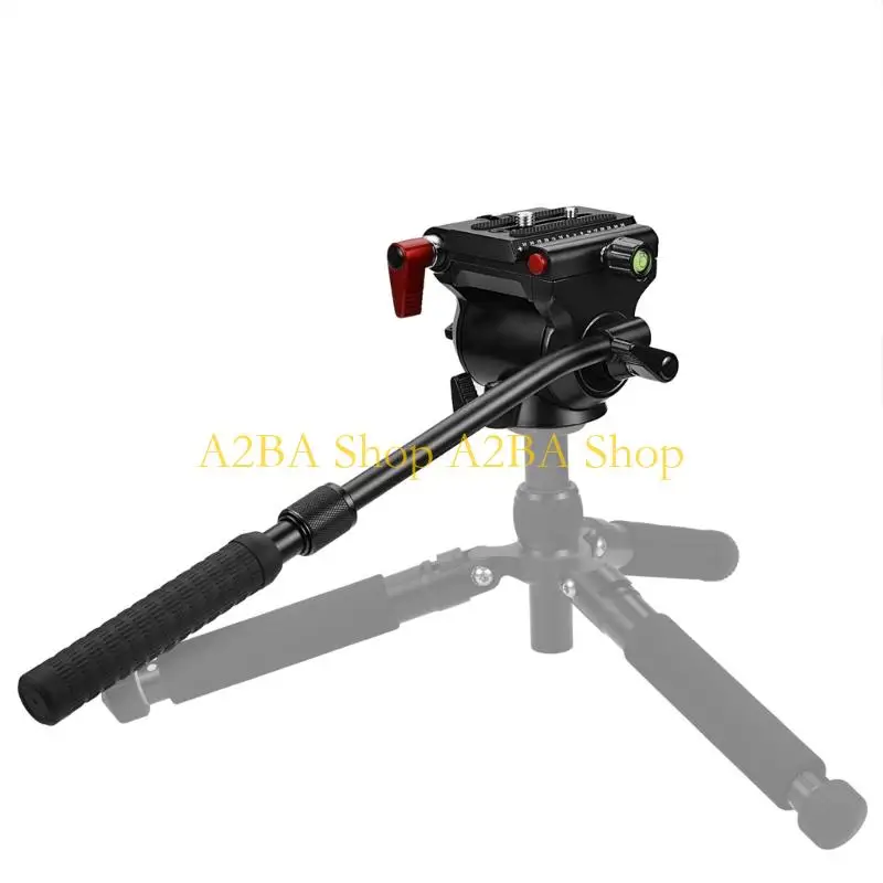 A2BA Fluid Damping Pan Head for Camera Stability Featuring Telescoping Handle Tilt
A2BA Fluid Damping Pan Head for Camera Stability Featuring Telescoping Handle Tilt