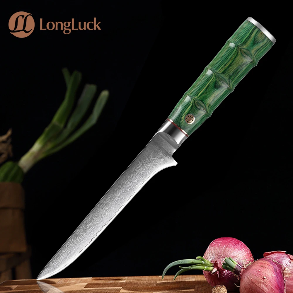 Damascus Steel Boning Knife 6 Inch Razor Sharp Fillet kitchen Knives 67 Layer Damascus Cutting Fish Butch Flexible Chef Knife
Damascus Steel Boning Knife 6 Inch Razor Sharp Fillet kitchen Knives 67 Layer Damascus Cutting Fish Butch Flexible Chef Knife