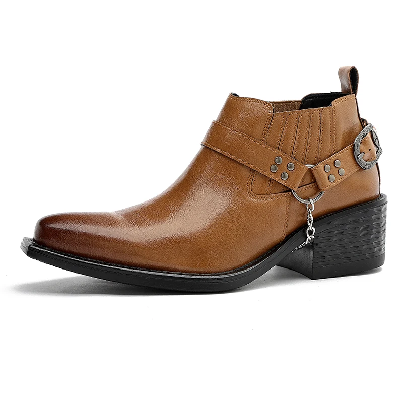 Men Ankle Boots Black-brown Color Cuban Casual High-heeled Cocktail Leather Shoes Trendy Fashion Denim Short Boots Size 38-46
Men Ankle Boots Black-brown Color Cuban Casual High-heeled Cocktail Leather Shoes Trendy Fashion Denim Short Boots Size 38-46