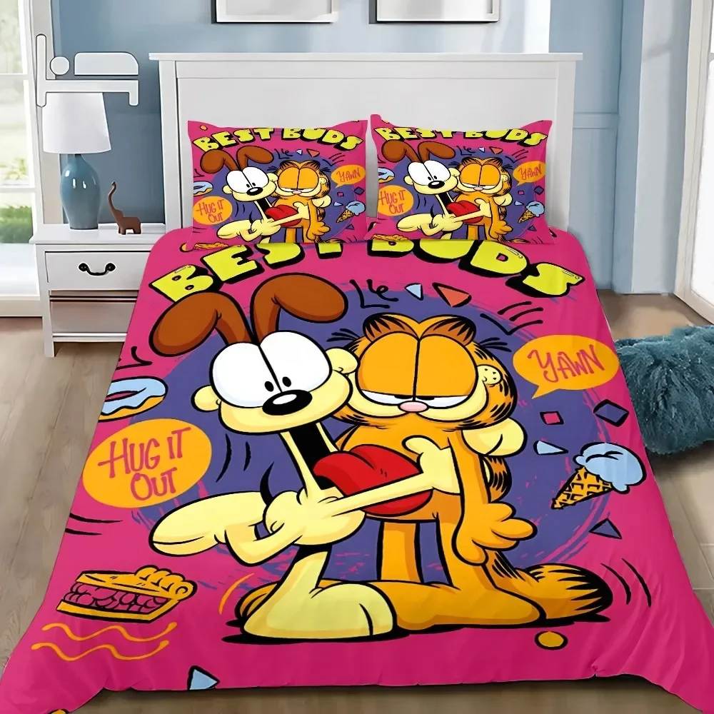 Cartoon G-Garfields Digital Printing Bedding Set Exquisite 3D The Cat Family Wallpaper Duvet Cover Comforter Bed Girl Boys Gift
Cartoon G-Garfields Digital Printing Bedding Set Exquisite 3D The Cat Family Wallpaper Duvet Cover Comforter Bed Girl Boys Gift