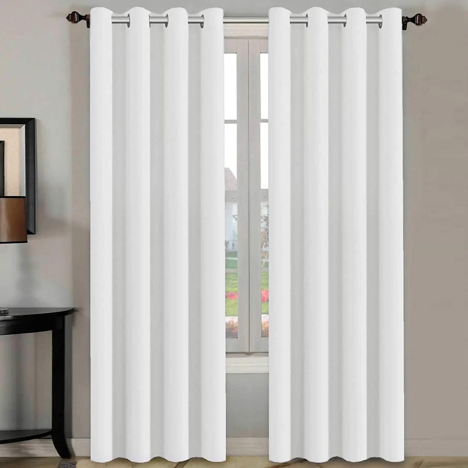 White Curtains 84 inches Long for Living Room Thermal Insulated Room Darkening Window Treatment Panels Drapes Light Redu
White Curtains 84 inches Long for Living Room Thermal Insulated Room Darkening Window Treatment Panels Drapes Light Redu