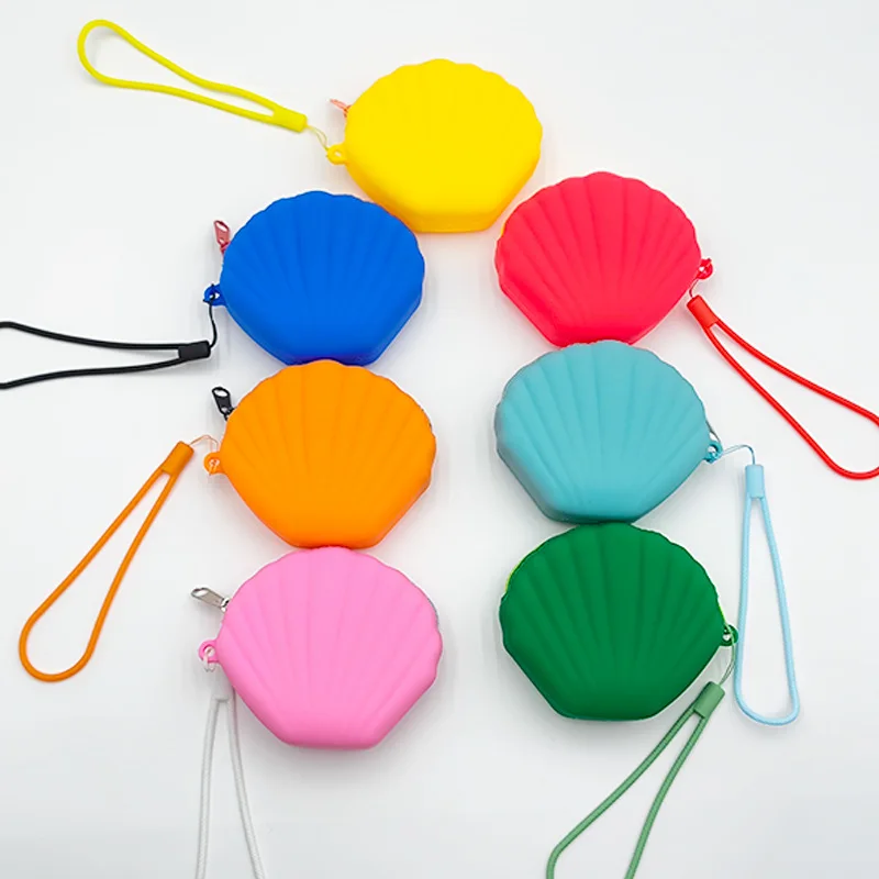 8pcs Coin Purses Women Silicone Shell Shaped Ear Line Short Storage Bag With Keychain
8pcs Coin Purses Women Silicone Shell Shaped Ear Line Short Storage Bag With Keychain