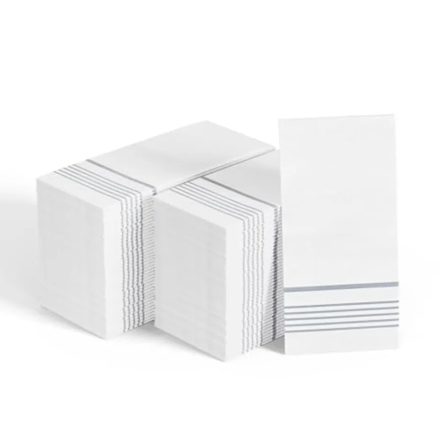 400 Pack Paper Napkins, Disposable Guest Towels Party Dinner Napkins Soft, Absorbent 3-Ply Hand Towels for Bathroom, Wedding an
400 Pack Paper Napkins, Disposable Guest Towels Party Dinner Napkins Soft, Absorbent 3-Ply Hand Towels for Bathroom, Wedding an