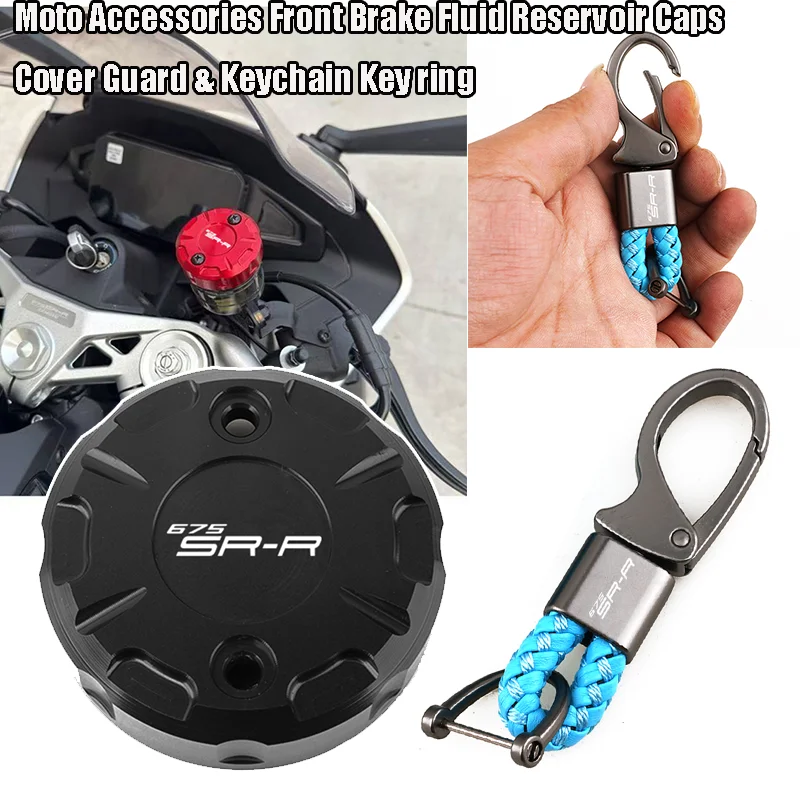 For CFMOTO 675SR 675SRR 675 SR-R 675SR-R 2024+ Moto Accessories Front Brake Fluid Reservoir Caps Cover Guard & Keychain Key Ring
For CFMOTO 675SR 675SRR 675 SR-R 675SR-R 2024+ Moto Accessories Front Brake Fluid Reservoir Caps Cover Guard & Keychain Key Ring
