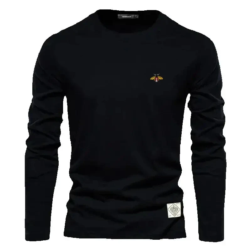 Spring and Autumn Men's High Quality Long Sleeve Round Neck T-shirt New Fashionable, Casual, Comfortable, Breathable, Versatile
Spring and Autumn Men's High Quality Long Sleeve Round Neck T-shirt New Fashionable, Casual, Comfortable, Breathable, Versatile