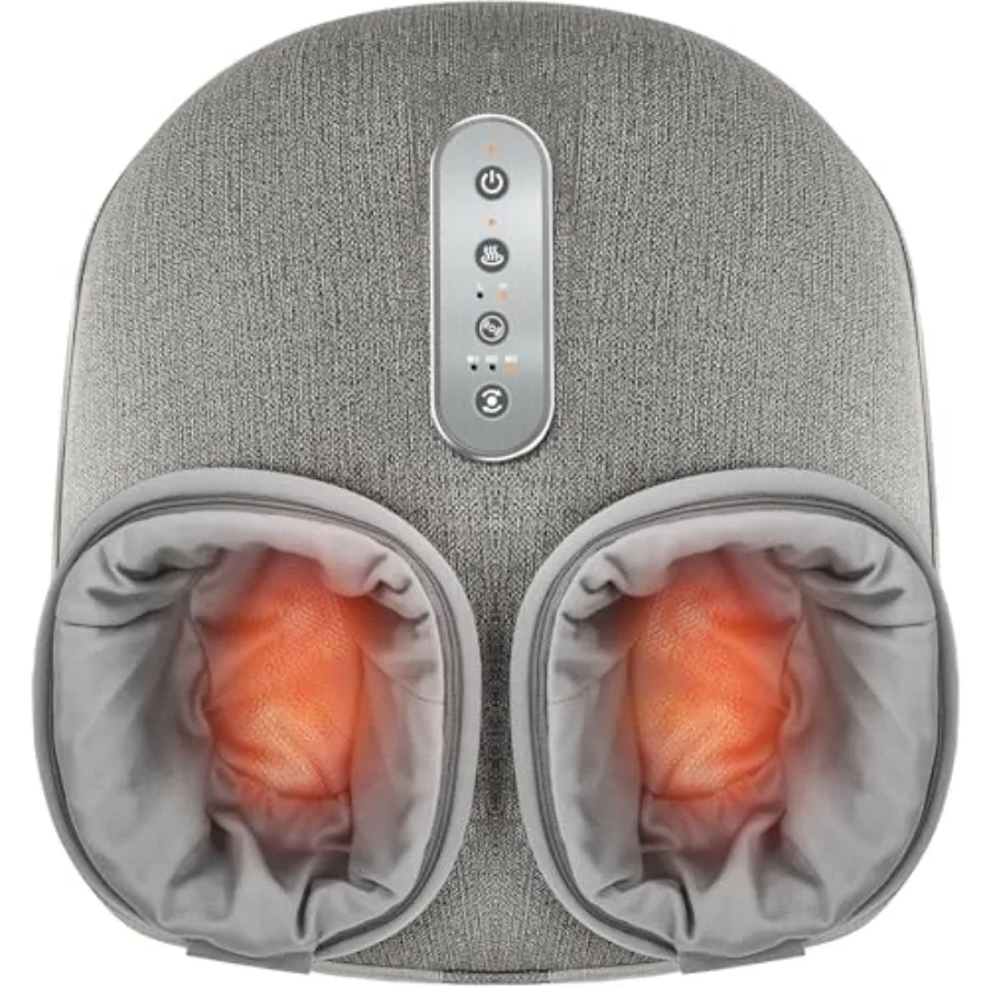 Feet Massager with Heat - Shiatsu Deep Kneading, Delivers Relief for Tired Muscles and Plantar, Multi-Level Settings and Adjust
Feet Massager with Heat - Shiatsu Deep Kneading, Delivers Relief for Tired Muscles and Plantar, Multi-Level Settings and Adjust
