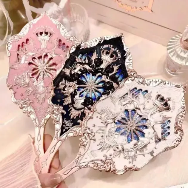 Flower Knows Little Angel Handheld Mirror Princess Style Girls Makeup Mirror Travel Portable Mirror Birthday Gift for Friends
Flower Knows Little Angel Handheld Mirror Princess Style Girls Makeup Mirror Travel Portable Mirror Birthday Gift for Friends