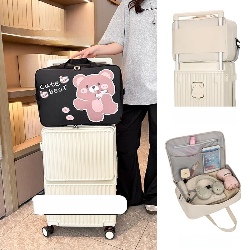 Large Capacity Travel Bag with Handle Portable Clothing Storage Bag Multi-Functional Short Trip Pulling Suitcase Bag
Large Capacity Travel Bag with Handle Portable Clothing Storage Bag Multi-Functional Short Trip Pulling Suitcase Bag