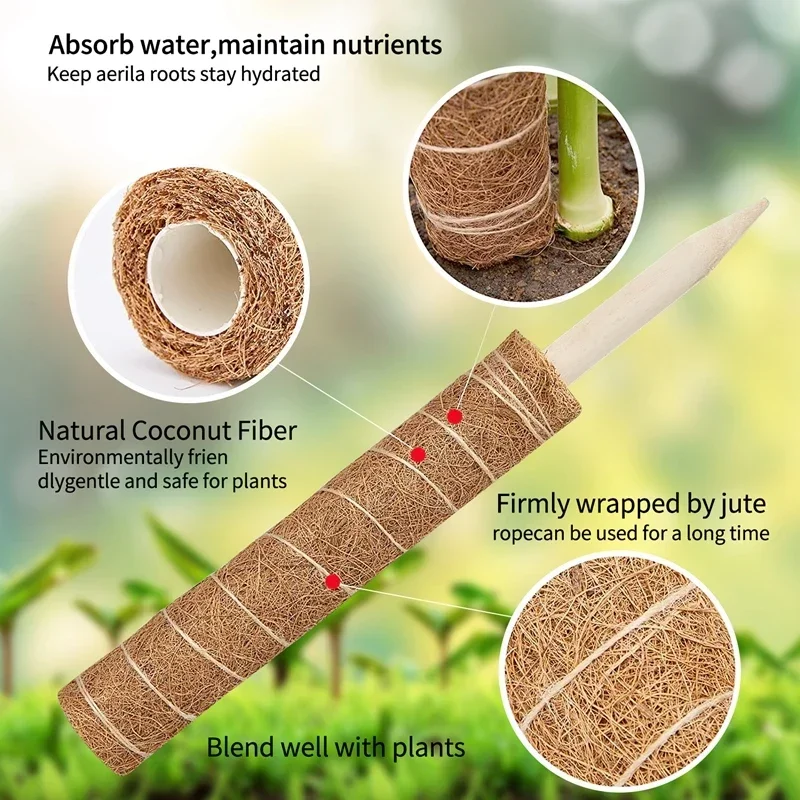 Plant Moss Coir Pole Bendable Plants Climbing Support Extension Vines Stick Indoor Balcony Garden Courtyard Flower Decor
Plant Moss Coir Pole Bendable Plants Climbing Support Extension Vines Stick Indoor Balcony Garden Courtyard Flower Decor