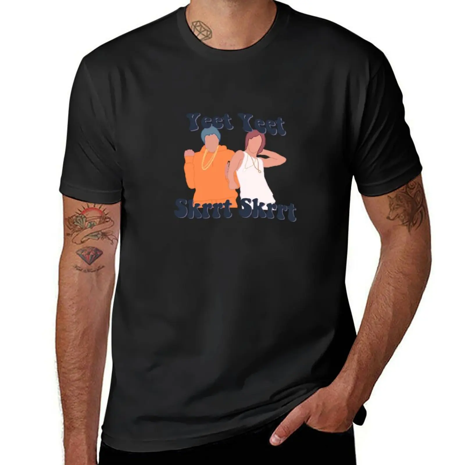 Yeet Yeet Skrrt Skrrt Meme T-Shirt summer top blacks for a boy Men's cotton t-shirt
Yeet Yeet Skrrt Skrrt Meme T-Shirt summer top blacks for a boy Men's cotton t-shirt