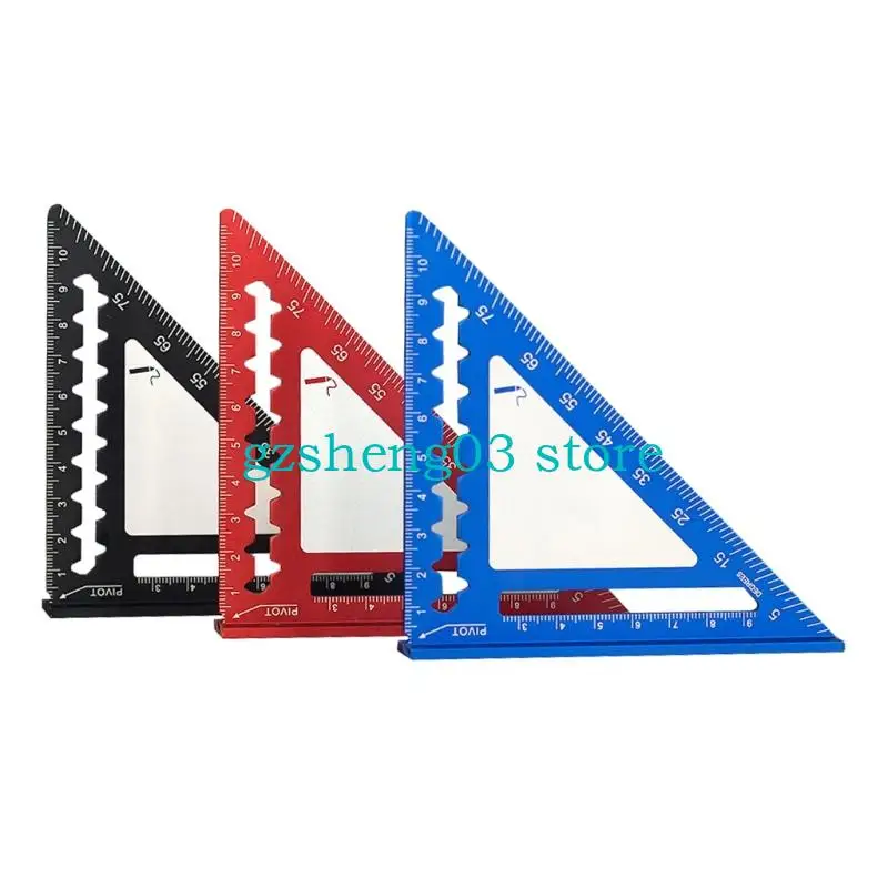 U75C 4inch Aluminium Triangle Ruler Measuring Tool Protractors 45/90 Degree for Engineers Architects Students Enthusias
U75C 4inch Aluminium Triangle Ruler Measuring Tool Protractors 45/90 Degree for Engineers Architects Students Enthusias