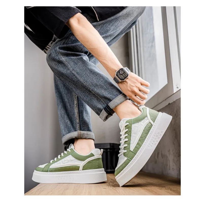 Korean Style Men's Sneakers 2026 Summer New Mesh Breathable Thick Platform Sole Casual Daily Streetwear Ins Student Footwear
Korean Style Men's Sneakers 2026 Summer New Mesh Breathable Thick Platform Sole Casual Daily Streetwear Ins Student Footwear