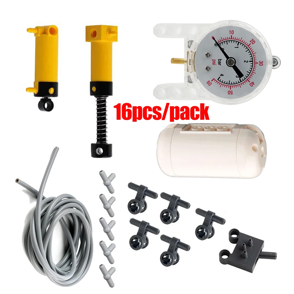 Набор пневматических компонентов MOC, 16 шт./компл., технический, 47223, 47225, 2797C02, включает пневматический баллон, переключатель и Т-образные соединители, комплект пневматического насоса
Набор пневматических компонентов MOC, 16 шт./компл., технический, 47223, 47225, 2797C02, включает пневматический баллон, переключатель и Т-образные соединители, комплект пневматического насоса