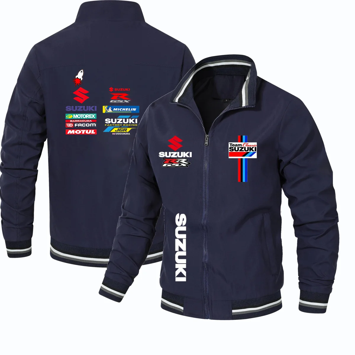 New Suzuki logo motorcycle racing outfit - Men's zipper jacket - Men's spring-autumn sportswear - Men's high-quality jacket - Fa
New Suzuki logo motorcycle racing outfit - Men's zipper jacket - Men's spring-autumn sportswear - Men's high-quality jacket - Fa