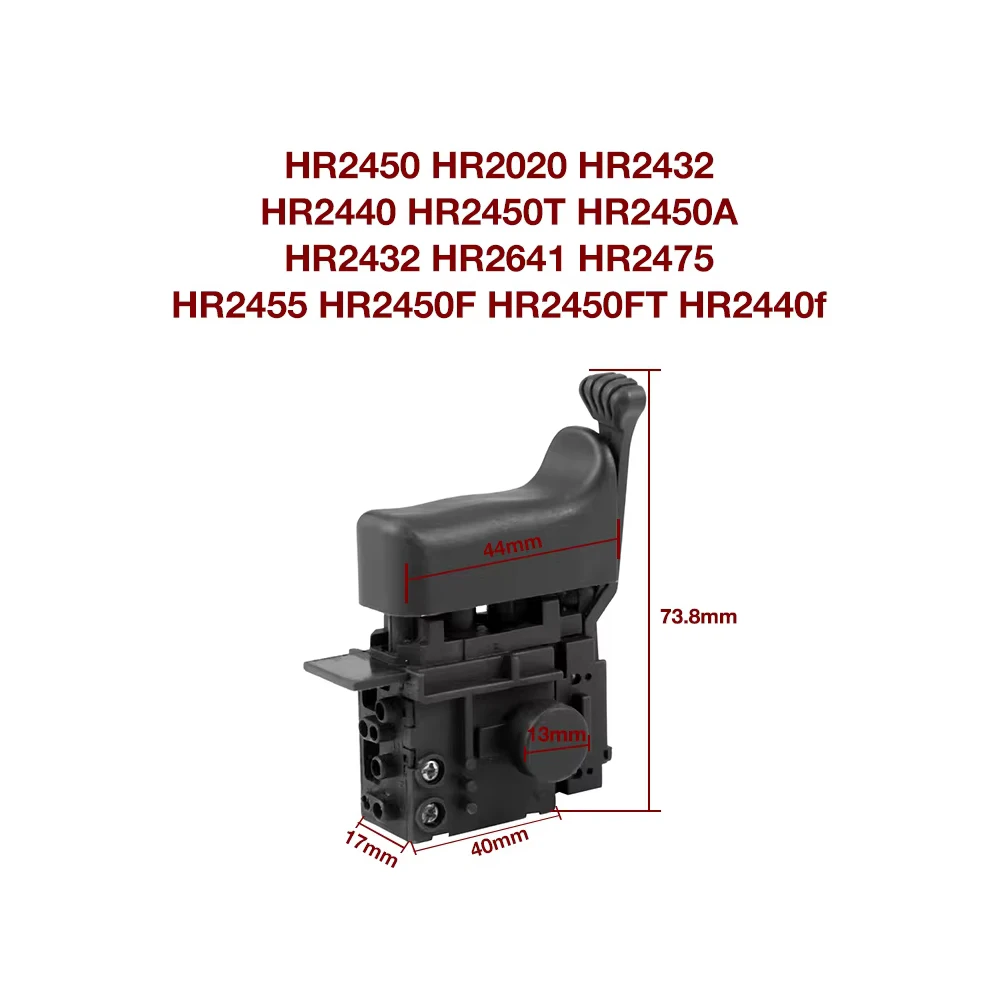 Переключатель для Makita HR2450 HR2020 HR2432 HR2440 2450T 2450A HR2432 HR2641 HR2475 HR2455 2450F 2450FT HR2440F аксессуары для молотков
Переключатель для Makita HR2450 HR2020 HR2432 HR2440 2450T 2450A HR2432 HR2641 HR2475 HR2455 2450F 2450FT HR2440F аксессуары для молотков