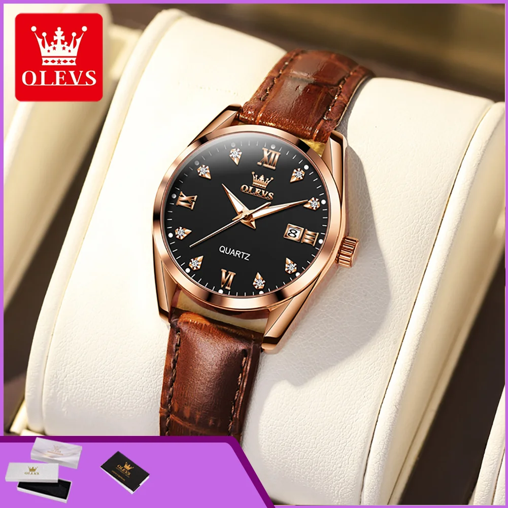 OLEVS 5522 Elegant Ladies Quartz Watch Fashion Leather Strap Waterproof Luminous Auto Date Simple Business Women's Wristwatches
OLEVS 5522 Elegant Ladies Quartz Watch Fashion Leather Strap Waterproof Luminous Auto Date Simple Business Women's Wristwatches