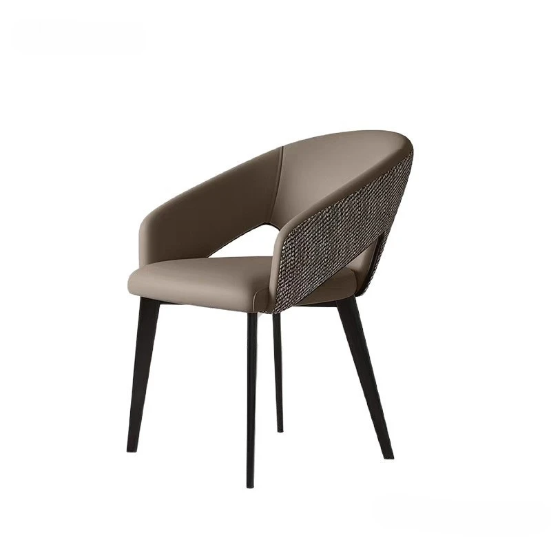 Italian minimalist dining chair metal back chair living room high-end household stool hotel
Italian minimalist dining chair metal back chair living room high-end household stool hotel