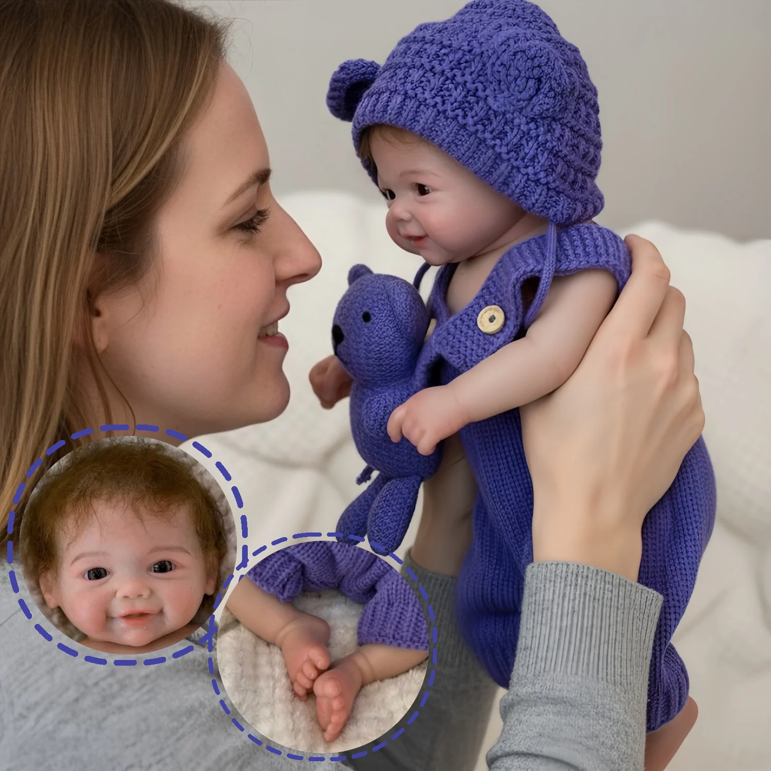 Кукла AnjoDoll силиконовая реборн-девочка 18 дюймов, водонепроницаемая, с открытым ртом, Вивиан, с вшитыми волосами, реалистичная игрушка, идеальный подарок
Кукла AnjoDoll силиконовая реборн-девочка 18 дюймов, водонепроницаемая, с открытым ртом, Вивиан, с вшитыми волосами, реалистичная игрушка, идеальный подарок