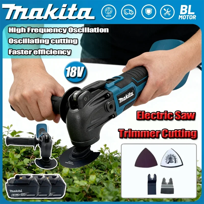 Makita 600W Oscillating Multi Function Tool 20000OPM Electric Saw Trimmer Cutting Woodworking Power Tool for 21V 18V Battery
Makita 600W Oscillating Multi Function Tool 20000OPM Electric Saw Trimmer Cutting Woodworking Power Tool for 21V 18V Battery