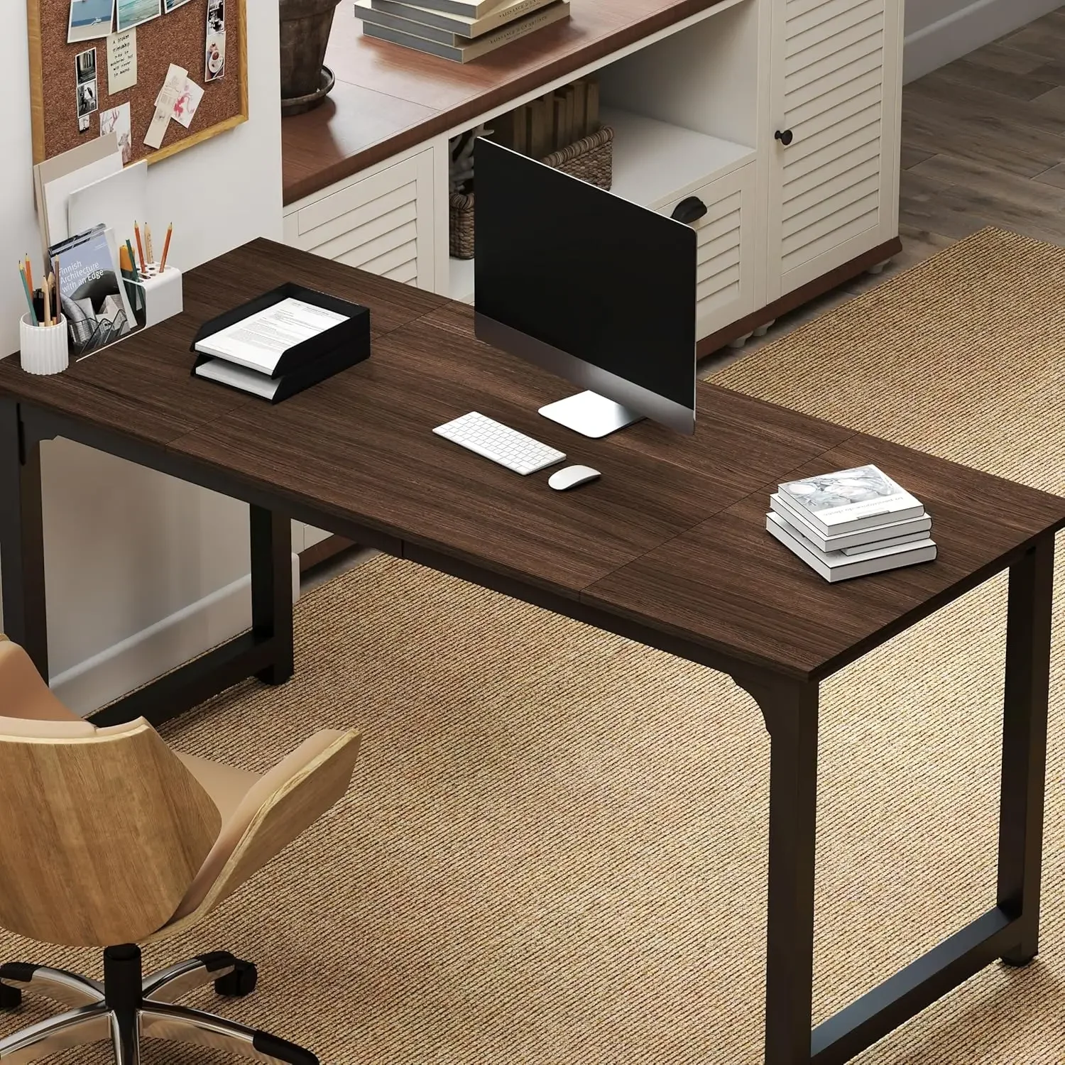 Large Office Desk for Home Office, Large 63” Computer Desk Table, Wide Writing Study Desk for 2 Person, Metal Sturdy Frame Thick
Large Office Desk for Home Office, Large 63” Computer Desk Table, Wide Writing Study Desk for 2 Person, Metal Sturdy Frame Thick