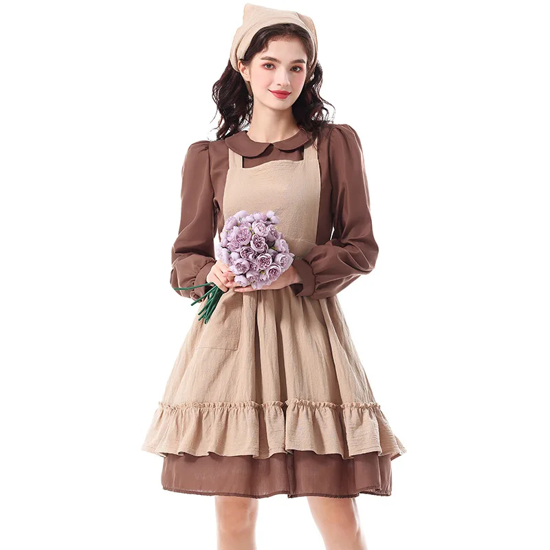 Cinderella Maid Costume Adult Country Farm Peasant Poor People's Clothes Halloween Stage Play Performance Outfit Grey Fairy Tale
Cinderella Maid Costume Adult Country Farm Peasant Poor People's Clothes Halloween Stage Play Performance Outfit Grey Fairy Tale