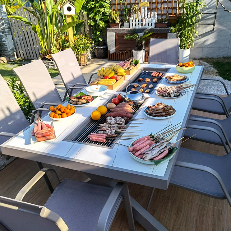 Outdoor leisure aluminum alloy tables and chairs villa garden outdoor home
Outdoor leisure aluminum alloy tables and chairs villa garden outdoor home