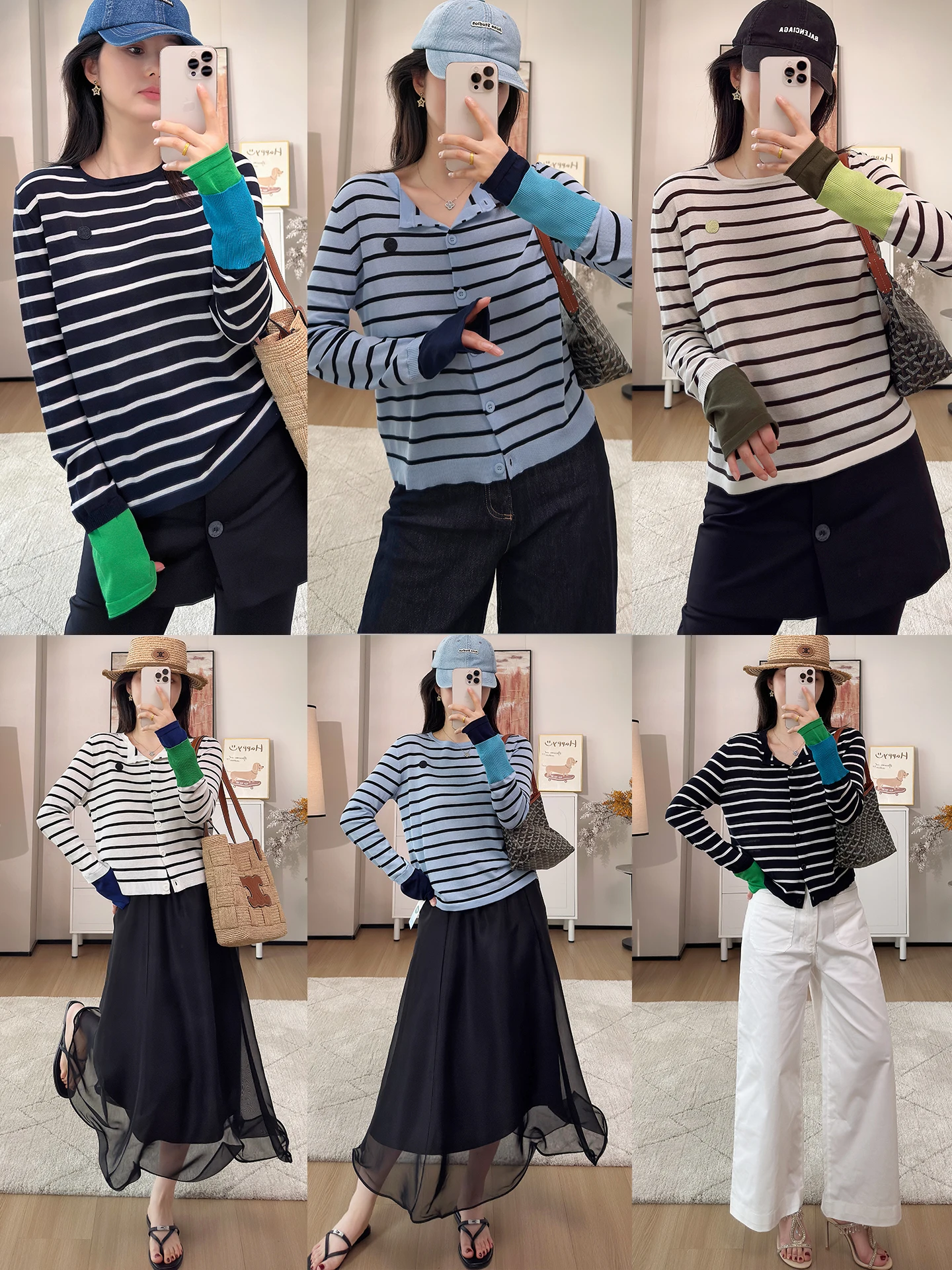 Women's Loose Long Sleeve Striped Knitwear Sun Protection Top Casual Style Cotton Blend Acetate Fiber Spring Summer T-Shirt
Women's Loose Long Sleeve Striped Knitwear Sun Protection Top Casual Style Cotton Blend Acetate Fiber Spring Summer T-Shirt
