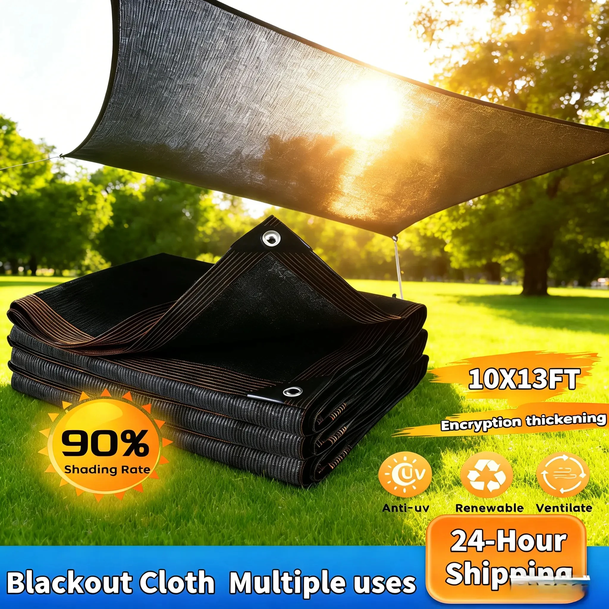 100% Shade Cloth Sun Shade Net with Grommets, Heavy Duty UV Resistant Shade Cover for Garden Patio Pergola Greenhouse, Outdoor Privacy Screen Mesh Tarp for Plants Chicken Coop Kennel Canopy Deck Carport
100% Shade Cloth Sun Shade Net with Grommets, Heavy Duty UV Resistant Shade Cover for Garden Patio Pergola Greenhouse, Outdoor Privacy Screen Mesh Tarp for Plants Chicken Coop Kennel Canopy Deck Carport