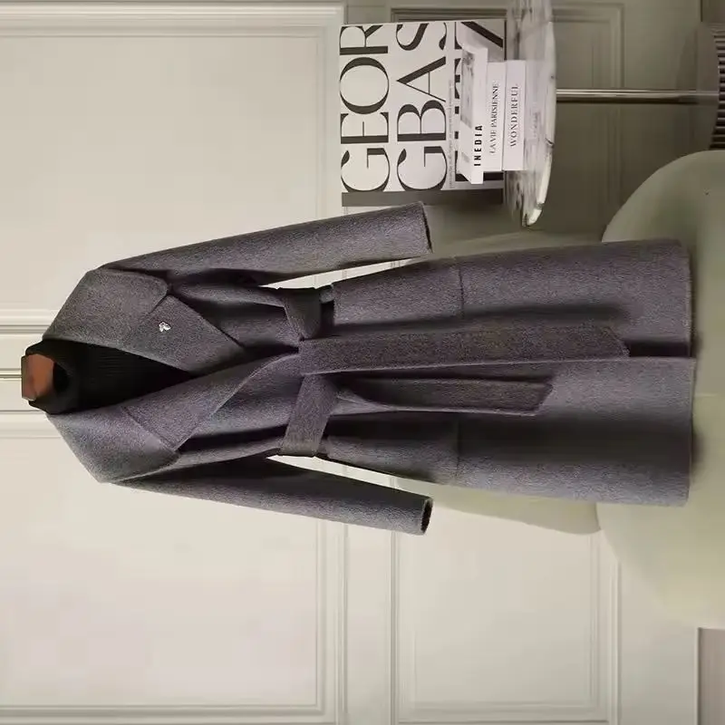 Осенне-зимнее корейское модное высококачественное двустороннее шерстяное пальто, женское длинное свободное повседневное теплое шерстяное пальто, верхняя одежда для женщин
Осенне-зимнее корейское модное высококачественное двустороннее шерстяное пальто, женское длинное свободное повседневное теплое шерстяное пальто, верхняя одежда для женщин