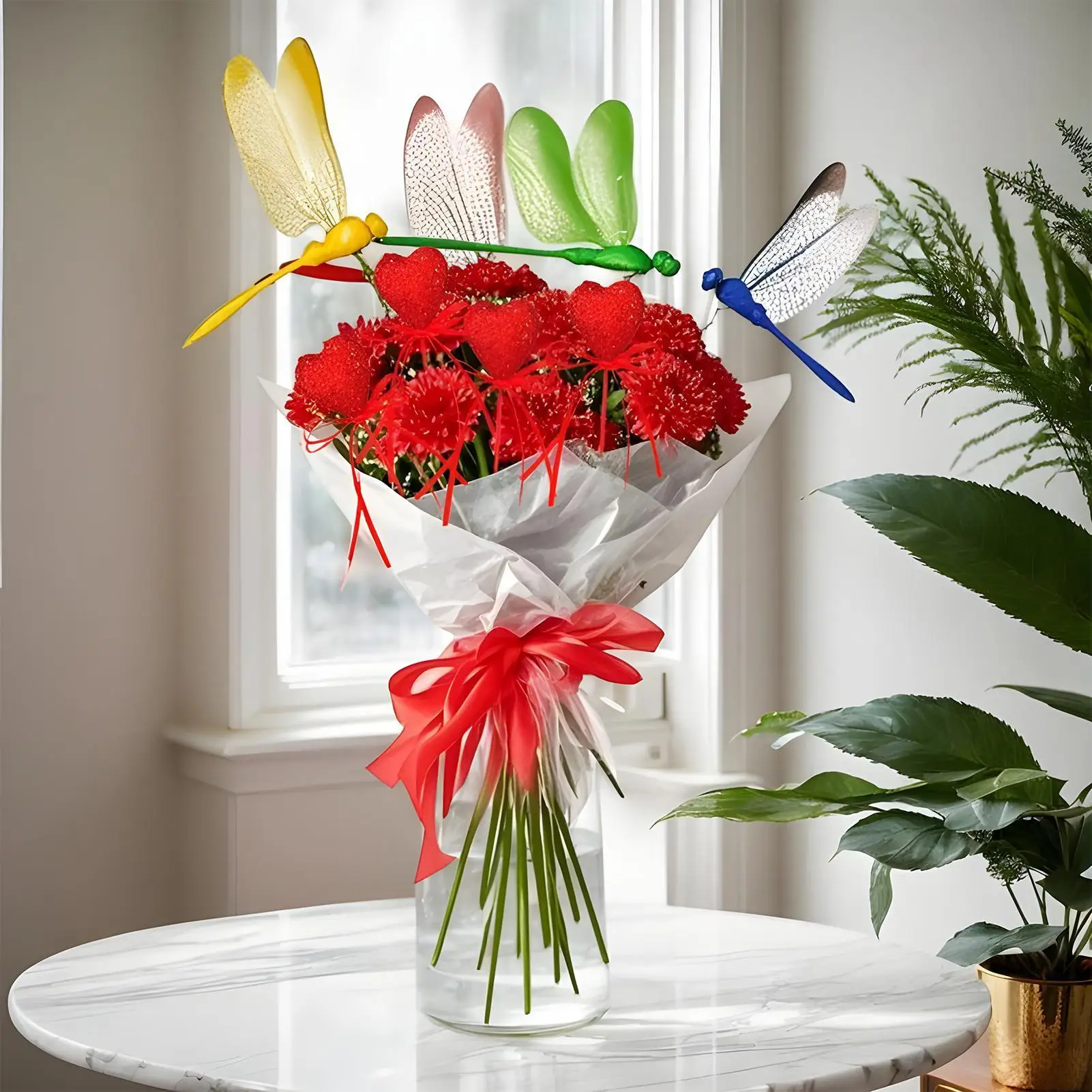 Dragonfly Stakes Planter Landscaping Decoration Heart Shape Flower Bouquet Picks For Gardeners Indoor Outdoor DIY Landscapers
Dragonfly Stakes Planter Landscaping Decoration Heart Shape Flower Bouquet Picks For Gardeners Indoor Outdoor DIY Landscapers