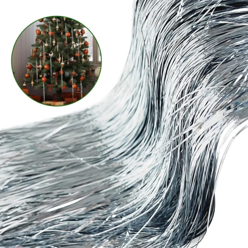 Reusable Christmas Tree Metal Wire Festivals Decor Silver Color Christmas Tree Tinsel Icicles Gold Color Dazzling
Reusable Christmas Tree Metal Wire Festivals Decor Silver Color Christmas Tree Tinsel Icicles Gold Color Dazzling