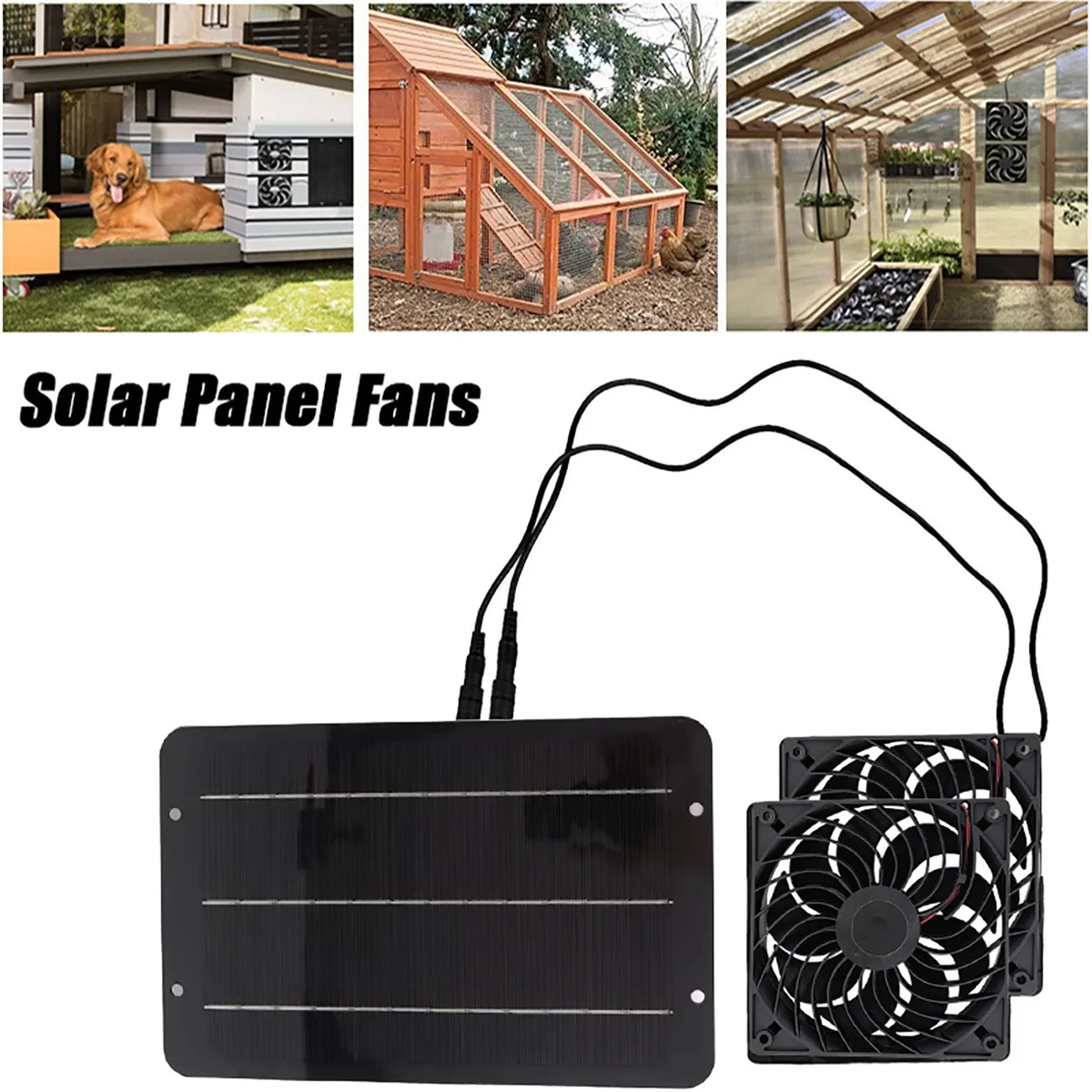 Portable Solar Panel Exhaust Fans kit for Pet Chicken Dog house Chicken Greenhouse Sustainable Farming
Portable Solar Panel Exhaust Fans kit for Pet Chicken Dog house Chicken Greenhouse Sustainable Farming