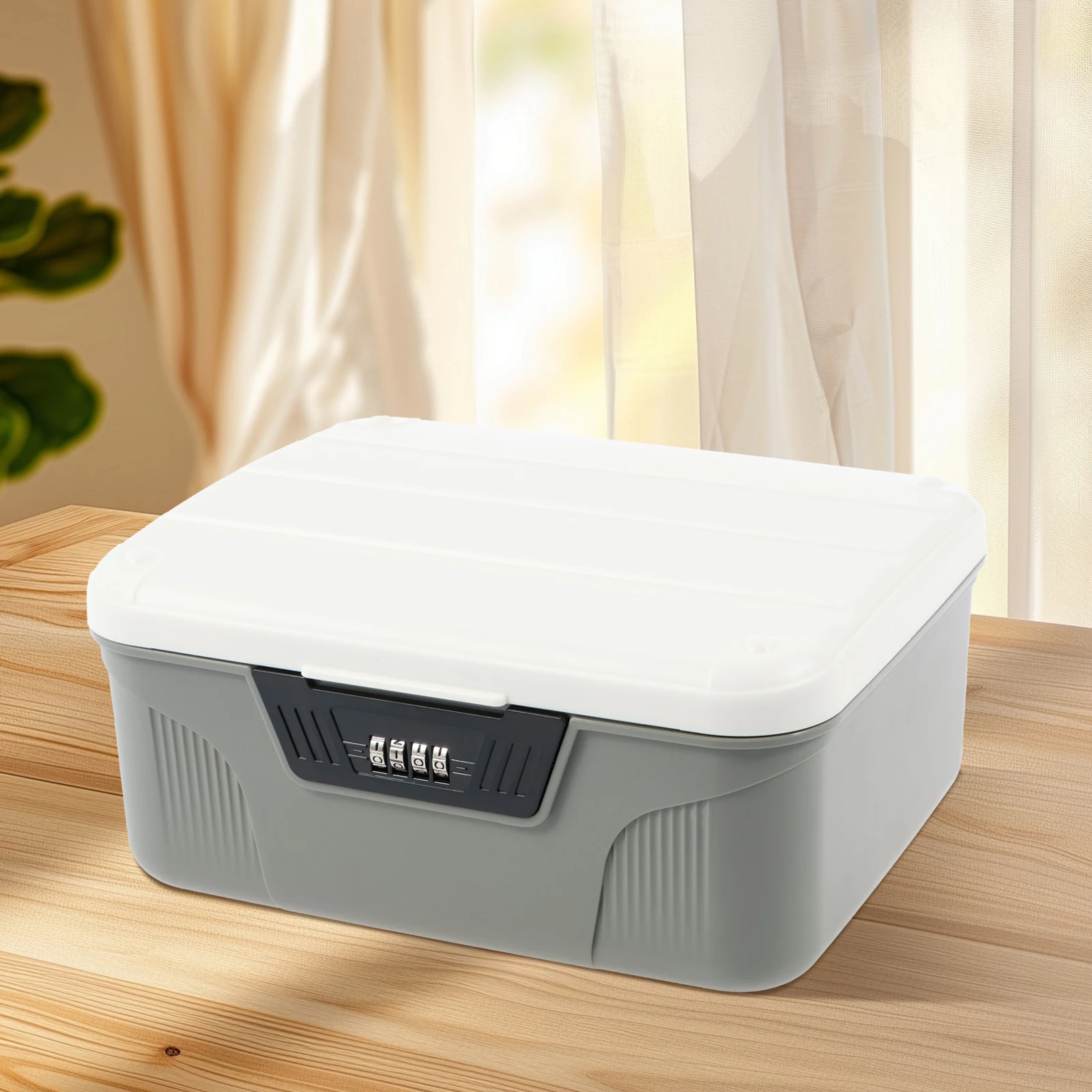 4 Digit Password Lock Safe Box Plastic Lockable Storage Bin High Security Household Cash Jewelry Privacy Security Storage Box
4 Digit Password Lock Safe Box Plastic Lockable Storage Bin High Security Household Cash Jewelry Privacy Security Storage Box