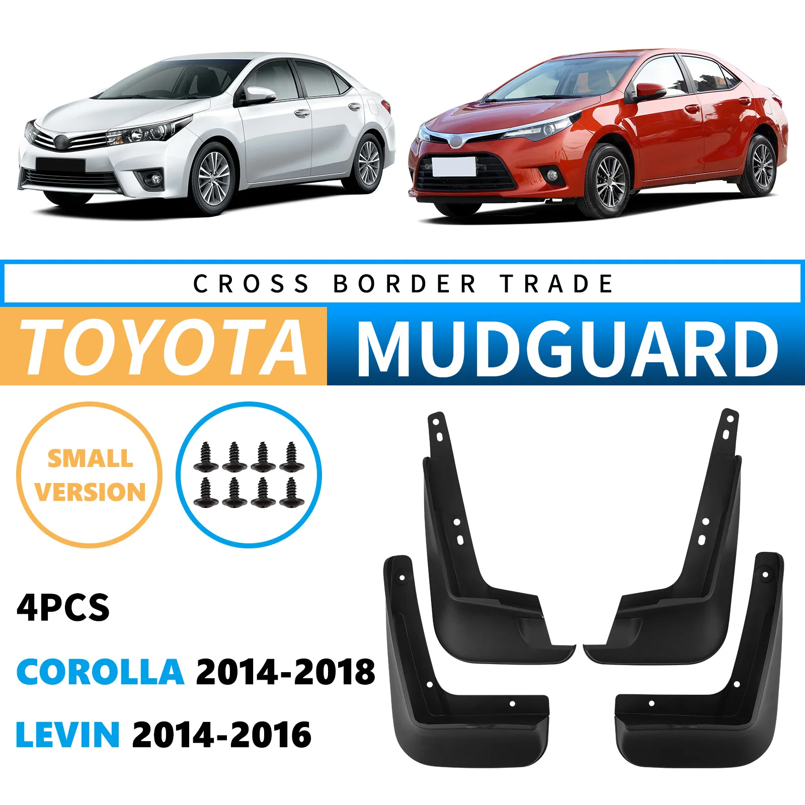 Auto Fender Mud Flaps Splash Guards Mudguard for Corolla 2014-2018 Wheel Mud Protection Accessories
Auto Fender Mud Flaps Splash Guards Mudguard for Corolla 2014-2018 Wheel Mud Protection Accessories