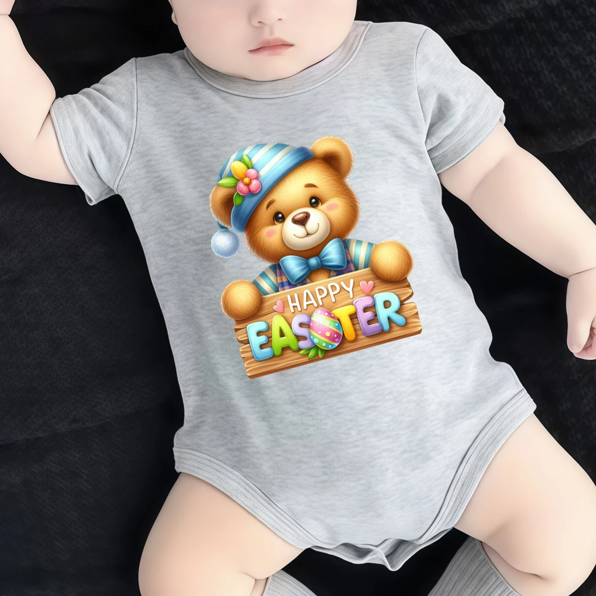Pure Cotton Bodysuit Cute Baby Little Bear Happy Easter Onesie Comfortable Cloths for Baby Jumpsuit for 0 To 12 Months Newborn
Pure Cotton Bodysuit Cute Baby Little Bear Happy Easter Onesie Comfortable Cloths for Baby Jumpsuit for 0 To 12 Months Newborn