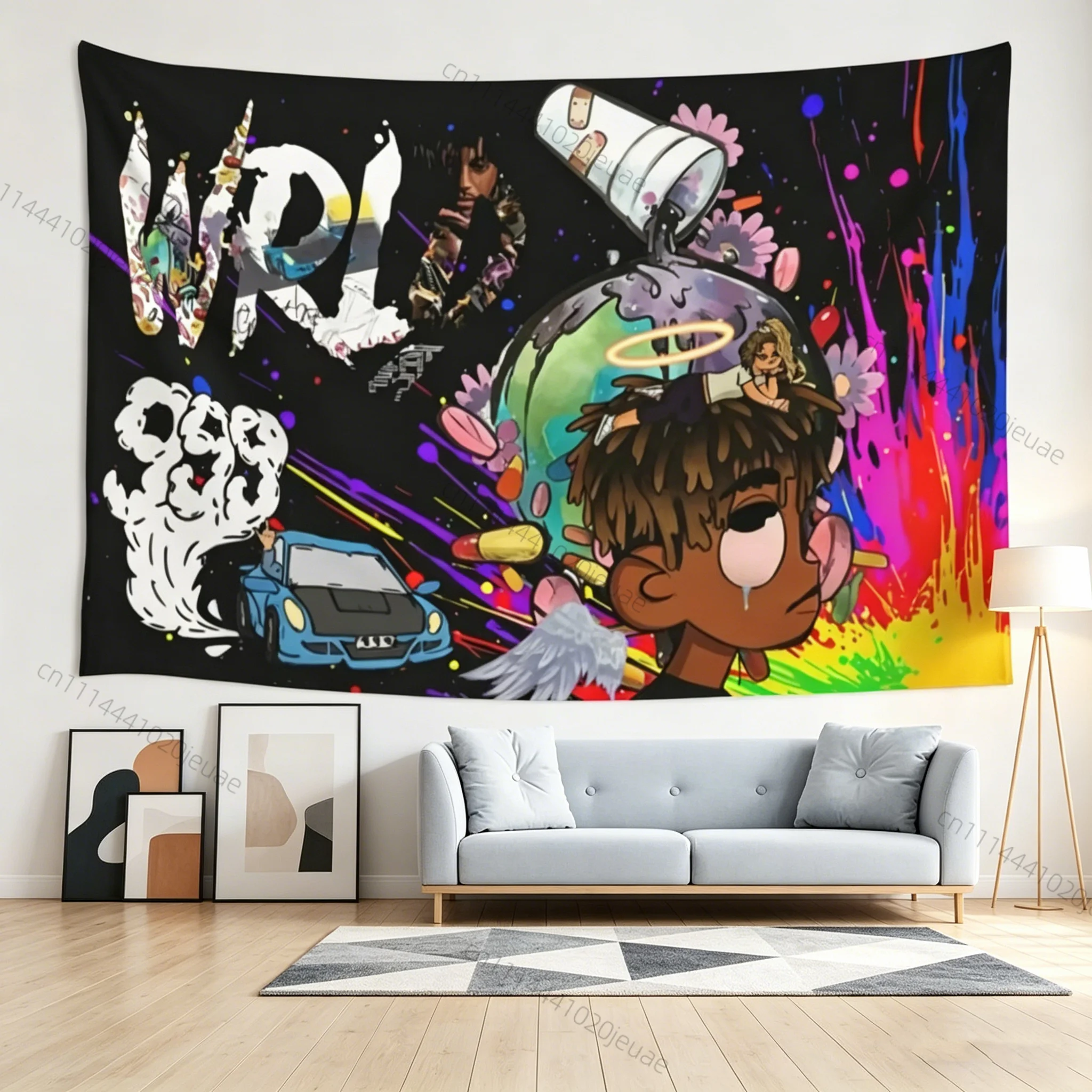 Singer Poster Tapestry Hip Hop Rapper Wall Tapestries Juice Wrld Street Art Wall Decor Bedroom Living Dorm Backdrop Cloth Decor
Singer Poster Tapestry Hip Hop Rapper Wall Tapestries Juice Wrld Street Art Wall Decor Bedroom Living Dorm Backdrop Cloth Decor