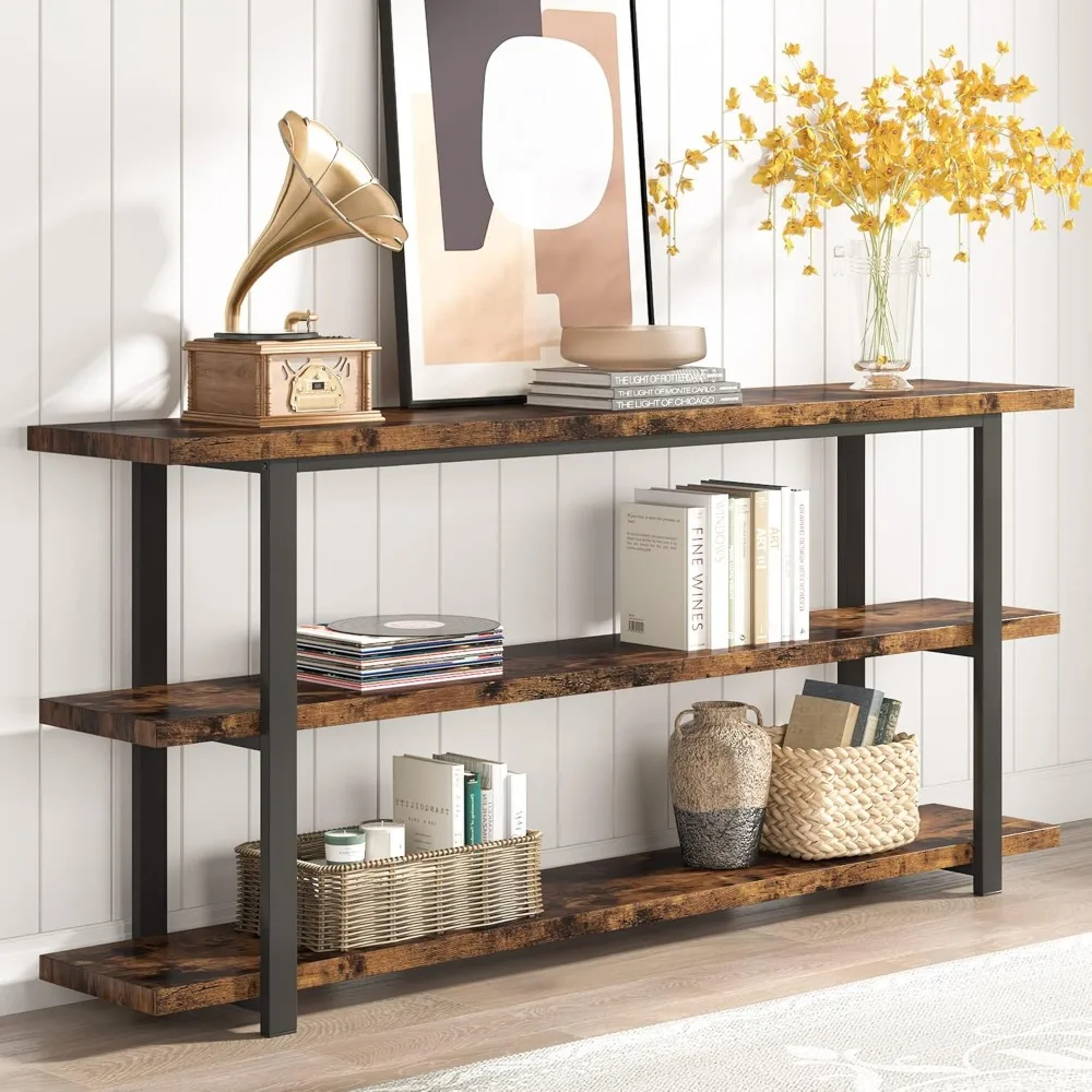 70.8 Inch Extra Long Console Table for Entryway, Narrow Hallway Table, Wood Sofa Table with 3 Tier Storage Shelves for Living Ro
70.8 Inch Extra Long Console Table for Entryway, Narrow Hallway Table, Wood Sofa Table with 3 Tier Storage Shelves for Living Ro