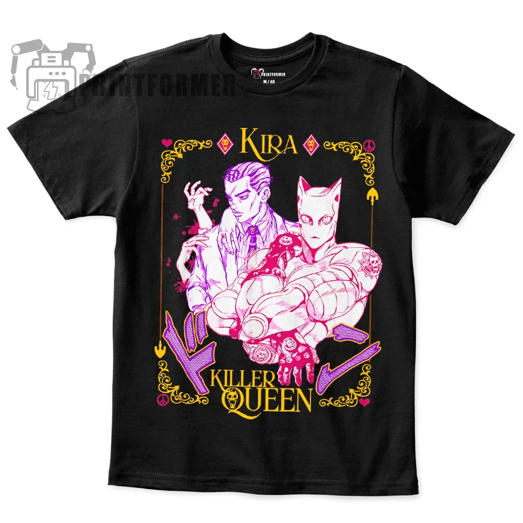 Футболка Jojo's Bizarre Adventure Kira Killer Queen, рубашка в стиле аниме, манга, мягкая футболка
Футболка Jojo's Bizarre Adventure Kira Killer Queen, рубашка в стиле аниме, манга, мягкая футболка