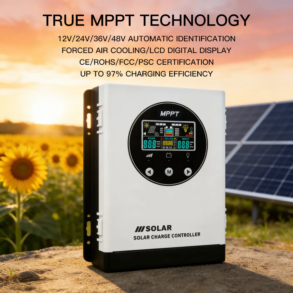 MPPT Solar Controller12V24V36V/48VAutomatic identification of photovoltaic power generation, fully automated30A40A50A60A80A100A
MPPT Solar Controller12V24V36V/48VAutomatic identification of photovoltaic power generation, fully automated30A40A50A60A80A100A