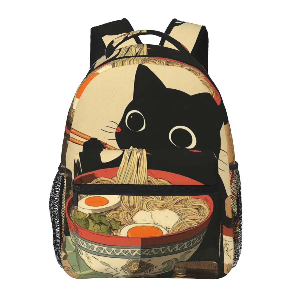A Cat Consuming Noodles Student Backpack School Bag Hiking Travel Daypack for Men Women Fashion Bookbag Shoulder Bags
A Cat Consuming Noodles Student Backpack School Bag Hiking Travel Daypack for Men Women Fashion Bookbag Shoulder Bags