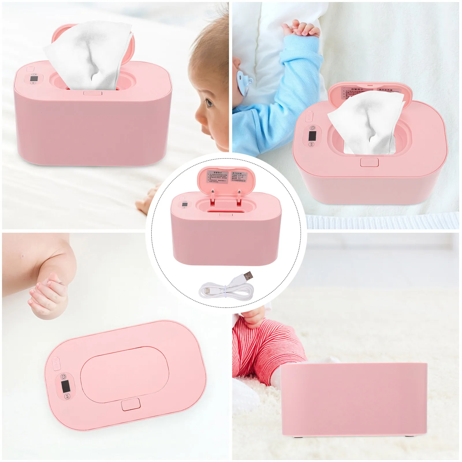Portable Baby Wet Tissue Heater ABS PP Material Energy Saving Wet Wipe Warmer Adjustable Temperature Baby Diaper Wipe Warmer
Portable Baby Wet Tissue Heater ABS PP Material Energy Saving Wet Wipe Warmer Adjustable Temperature Baby Diaper Wipe Warmer