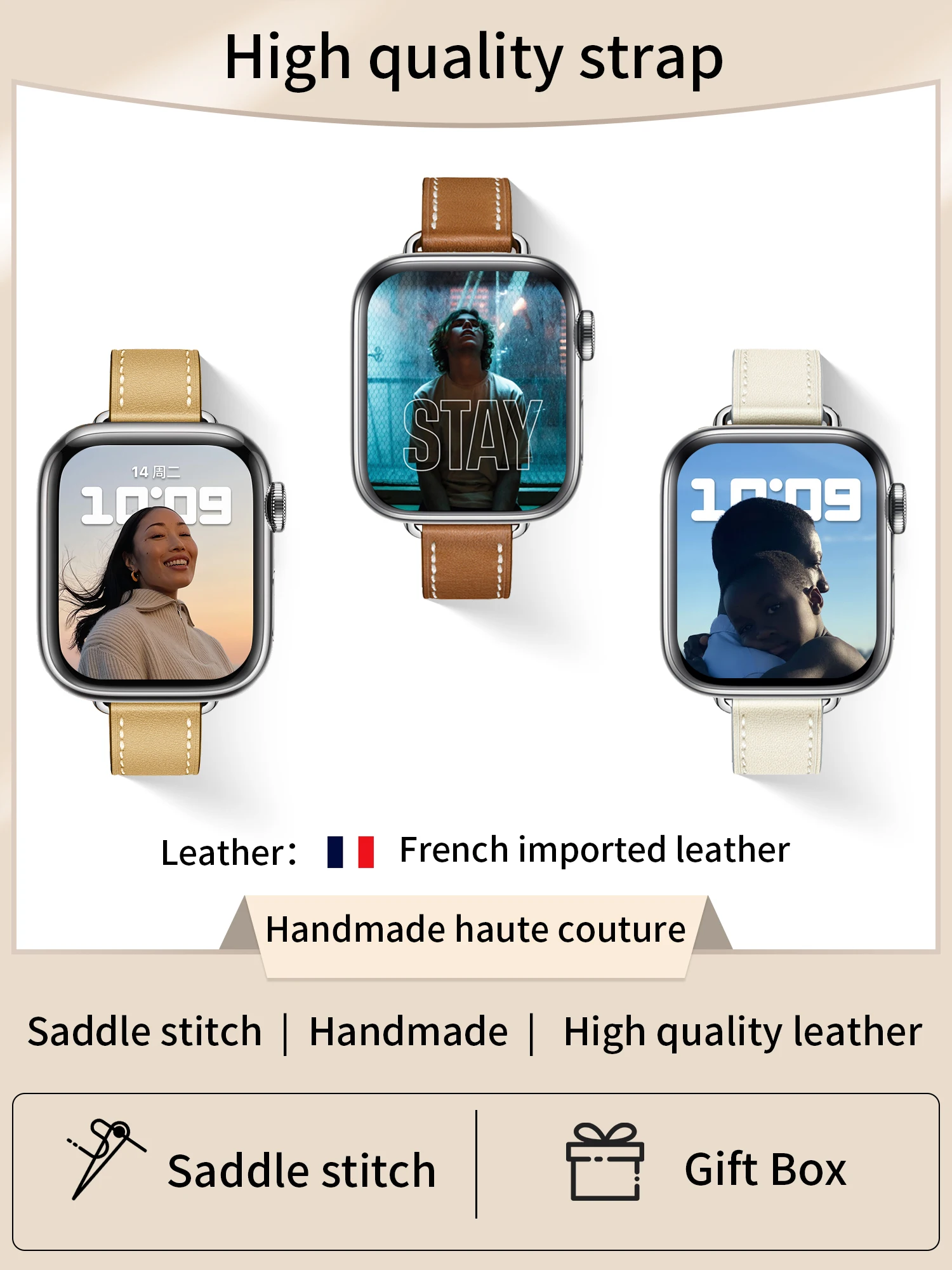 Kebitt A03 Women New Genuine Cow Leather Single Tour Band Iwatch Ultra 2 For Apple Watch Ultra 10 9 8 7 6 Se Strap 42mm 46mm
Kebitt A03 Women New Genuine Cow Leather Single Tour Band Iwatch Ultra 2 For Apple Watch Ultra 10 9 8 7 6 Se Strap 42mm 46mm