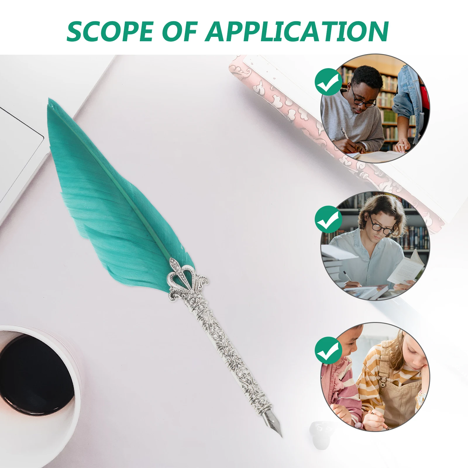 Wing Quill Pen Reusable Lightweight Calligraphy Writing Business Dip Pen Birthday Gift Kids Family
Wing Quill Pen Reusable Lightweight Calligraphy Writing Business Dip Pen Birthday Gift Kids Family