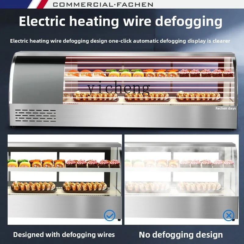 ZZ Display Cabinet Fruit Cake Bread Refrigerated Cabinet Desktop Fresh Dim Sum Cabinet
ZZ Display Cabinet Fruit Cake Bread Refrigerated Cabinet Desktop Fresh Dim Sum Cabinet